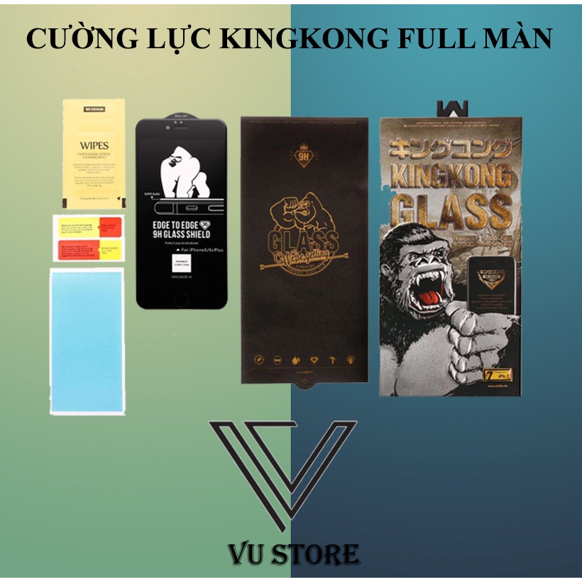Kính cường lực Kingkong chính hãng dành cho iPhone (Từ 7Plus đến 14Promax)