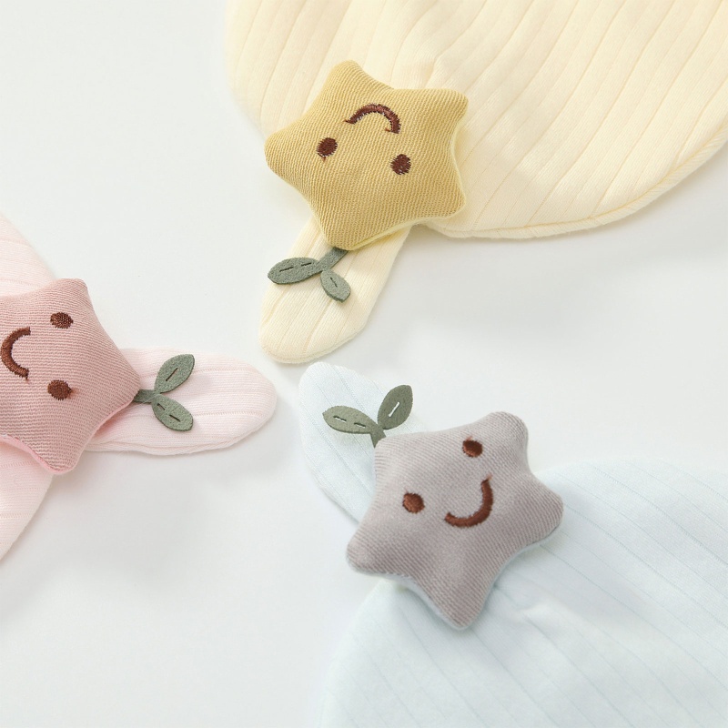 Mũ Beanie Hình Ngôi Sao / Mặt Cười Dễ Thương Xinh Xắn Dành Cho Bé 0-6 Tháng Tuổi