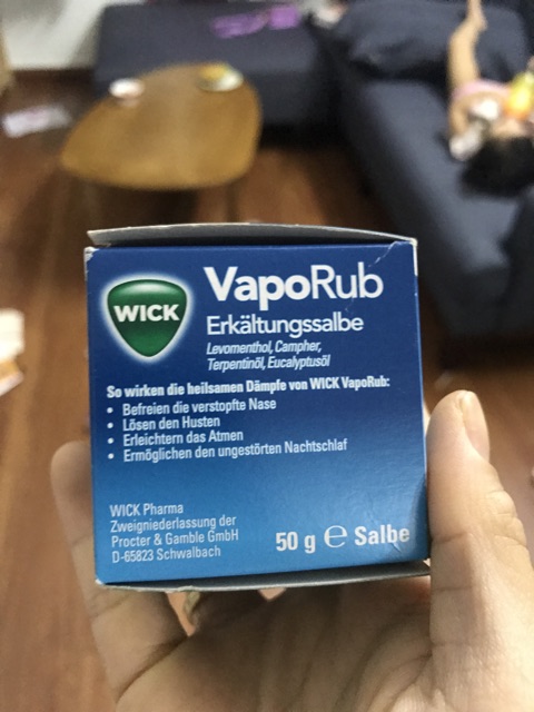 Dầu thoa giữ ấm chống cảm VapoRub - hàng chuẩn Đức