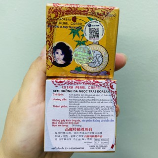 Kem Sâm Vàng 5g Thái Lan-Kem Dưỡng Da Ngọcc Traii Extra Pearl Cream Golden Korean (chính hãng 100%)