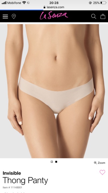 Quần lọt khe LA SENZA tàng hình invisible size S auth