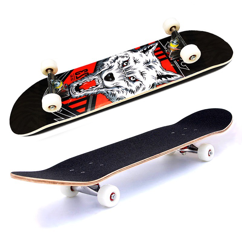 Ván trượt skateboard thể thao chất liệu gỗ phong ép cao cấp 7 lớp mặt nhám