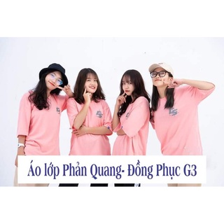 Áo thun trơn cổ tròn tay lỡ màu hồng - form rộng nam nữ mặc đều ok