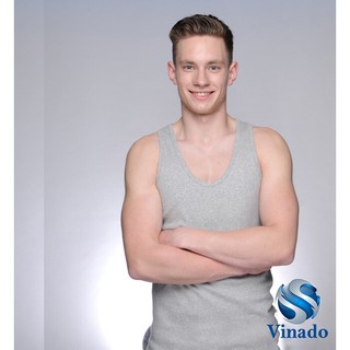 Áo ba lỗ cotton xám abl01