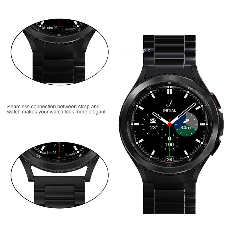 Dây Đeo Bằng Thép Không Gỉ 46mm 42mm/Watch4 44mm 40mm Cho Đồng Hồ Thông Minh Samsung Galaxy Watch