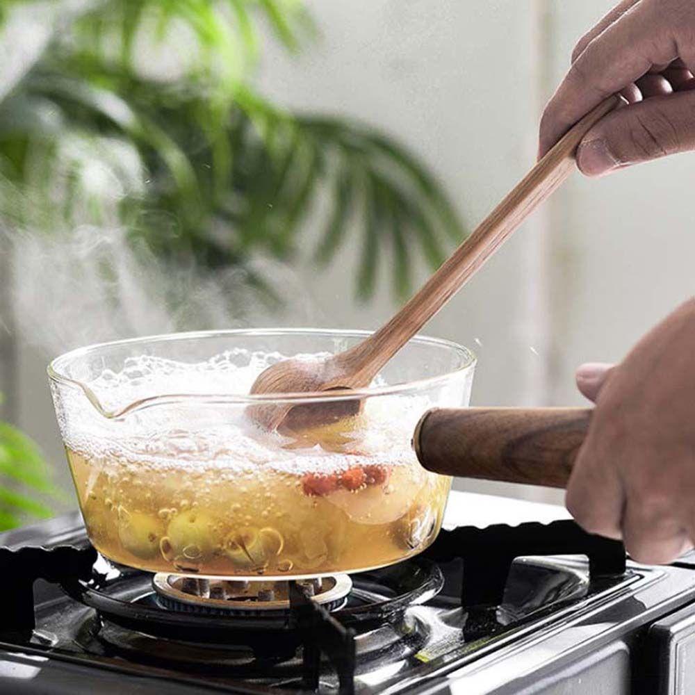 Nồi thủy tinh trong suốt nấu cháo / sữa / cháo thiết kế tiện dụng cho gia đình