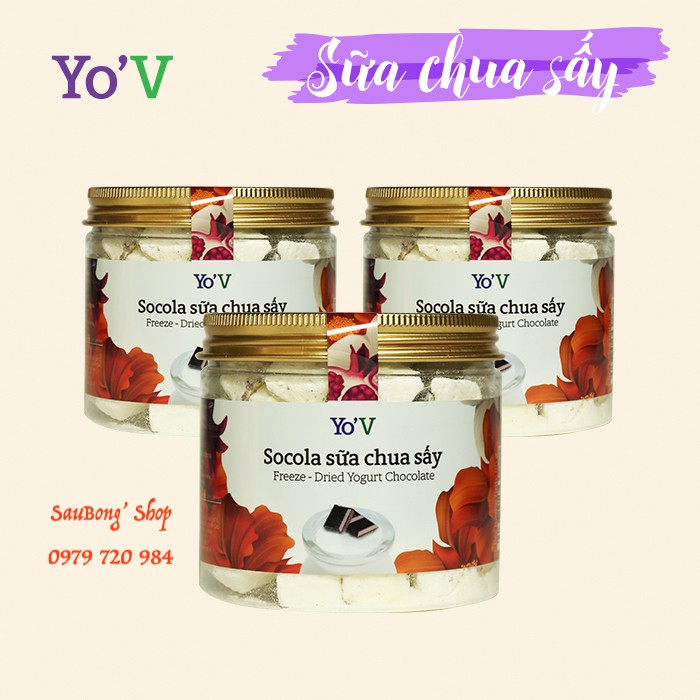 YoV Sữa Chua Sấy Vinamit Vị Socola 80g ( hũ )