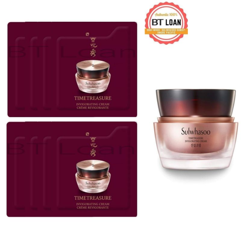 Combo 5 gói Kem thông đỏ chống lão hoá Sulwhasoo Timetreasure Invigorating Cream