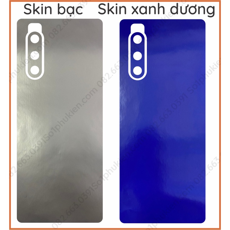 Miếng dán mặt lưng kèm cam skin carbon Sony Xperia 5 / 5+  / 5 II  / 5 III