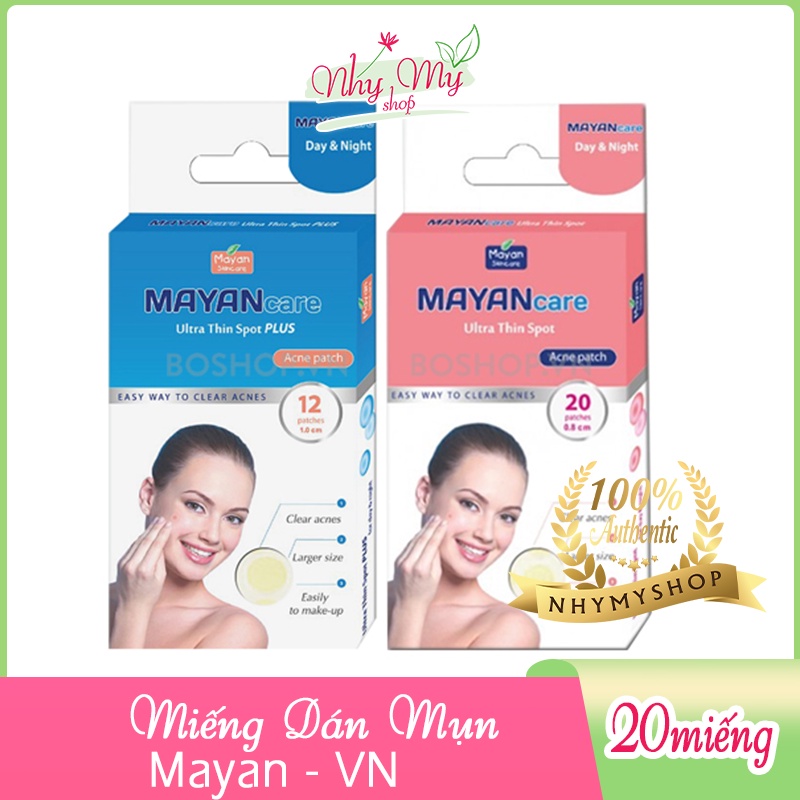 Miếng Dán Mụn Mayan Care Ultra Thin Spot Acne Patch 2 màu