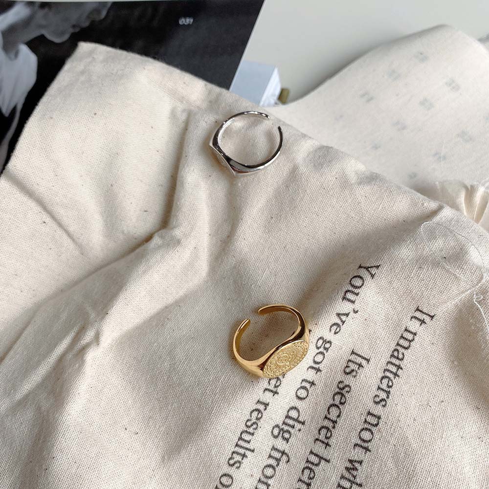 Nhẫn đeo tay kim loại thời trang retro cho nữ MXBEAUTY