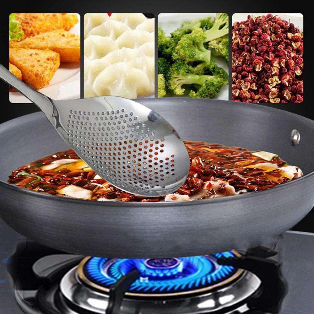 Mxmio Muỗng Lọc Thức Ăn Bằng Thép Không Gỉ Cách Nhiệt Tiện Dụng Cho Nhà Bếp