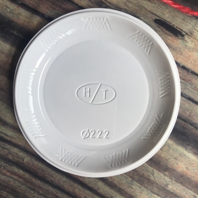 Đĩa nhựa 222 dùng đựng bánh kem 1 lần