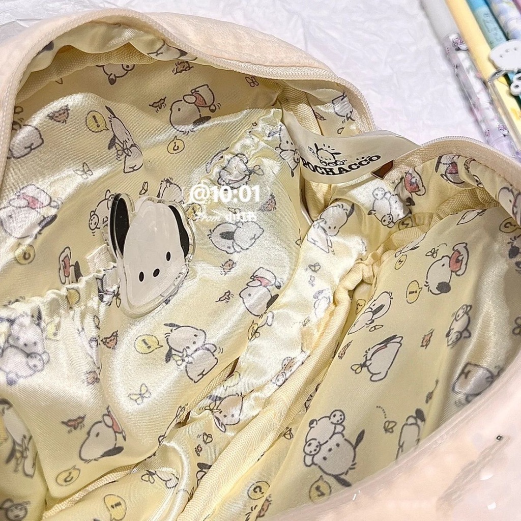 hộp bút cute Pochacco sanrio Túi Đựng Bút Đồ Dùng Văn Phòng Phẩm Hình Đàn Chú Chó Cinnamon Tai To Dễ Thương Cho Bạn Gái