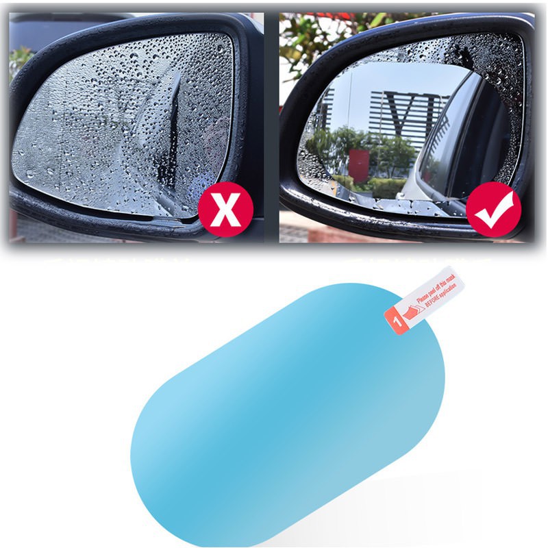 Bộ 2 miếng dán gương chiếu hậu ô tô chống mưa cao cấp - Bộ 4 miếng dán kính chống nước mưa đầy đủ phụ kiện