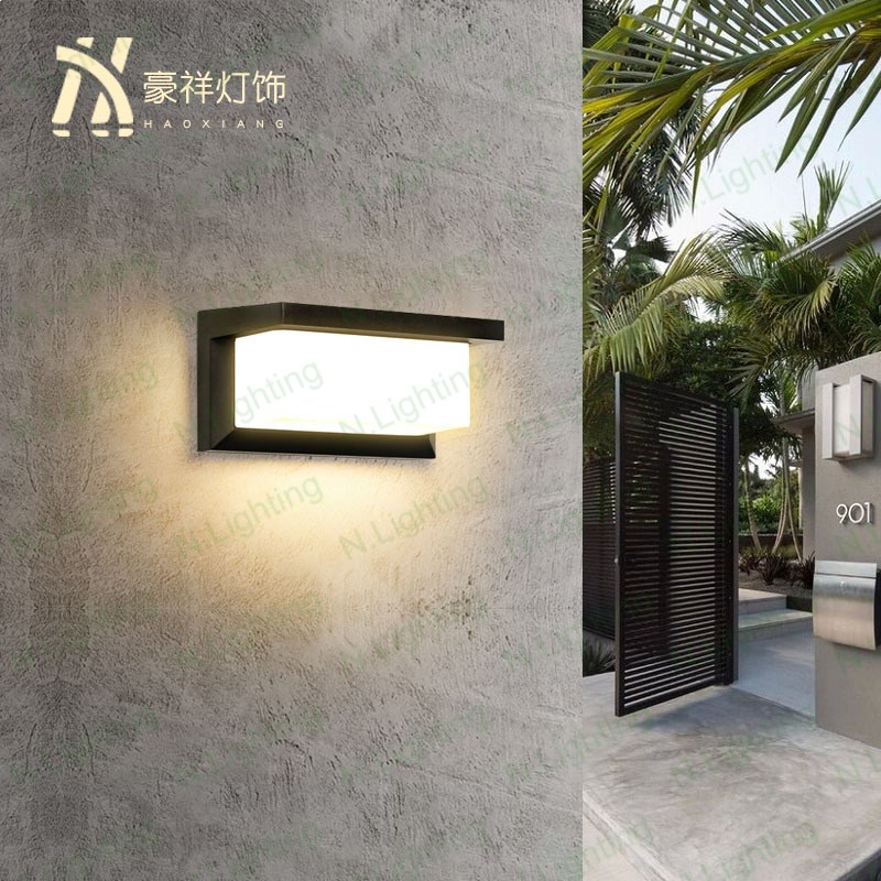 Đèn led trang trí hắt tường ngoài trời, đèn ngoài trời, đèn vách cầu thang