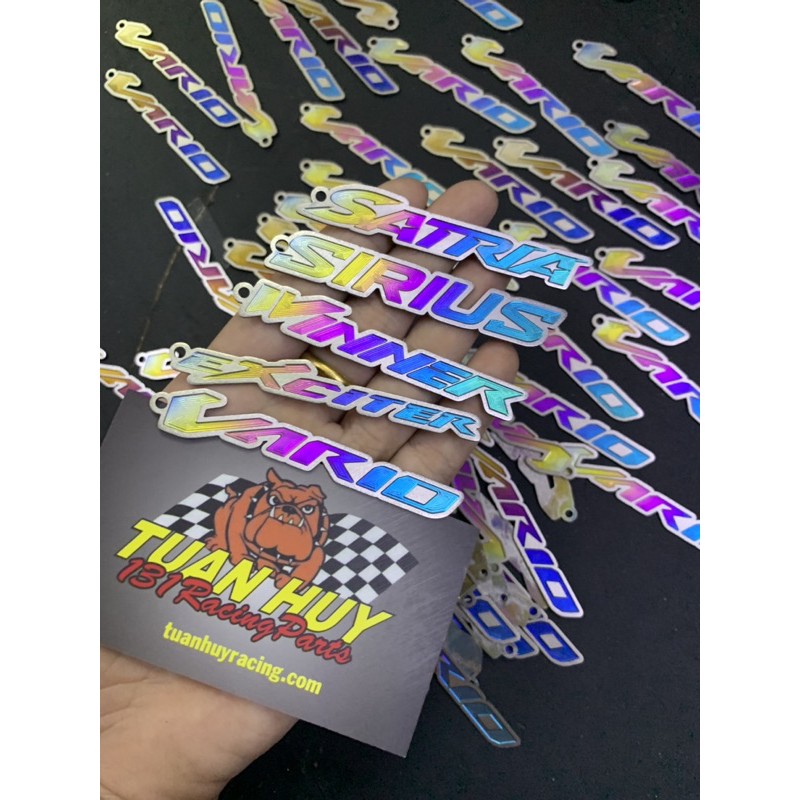 móc khoá titan chữ titanium treo chìa khoá