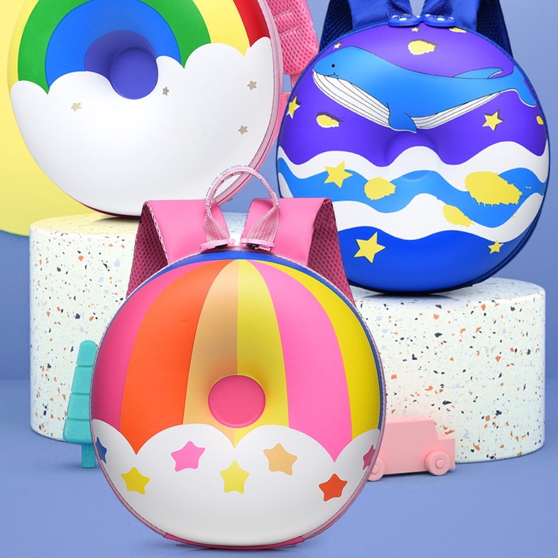 Ba Lô Hình Vỏ Trứng Cầu Vồng 4 Kiểu Dáng Lựa Chọn Cho Bé