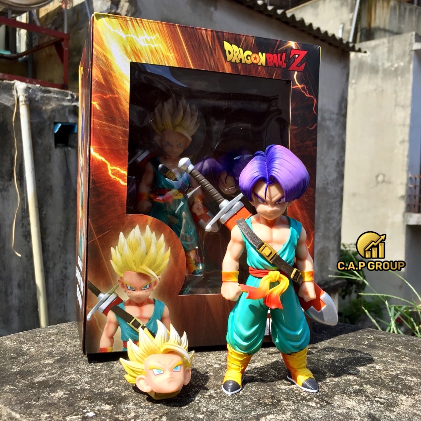 Mô hình Dragon Ball nhân vật Trunks Ca Lích đeo kiếm có đầu thay thế trong 7 Viên Ngọc Rồng - II15i