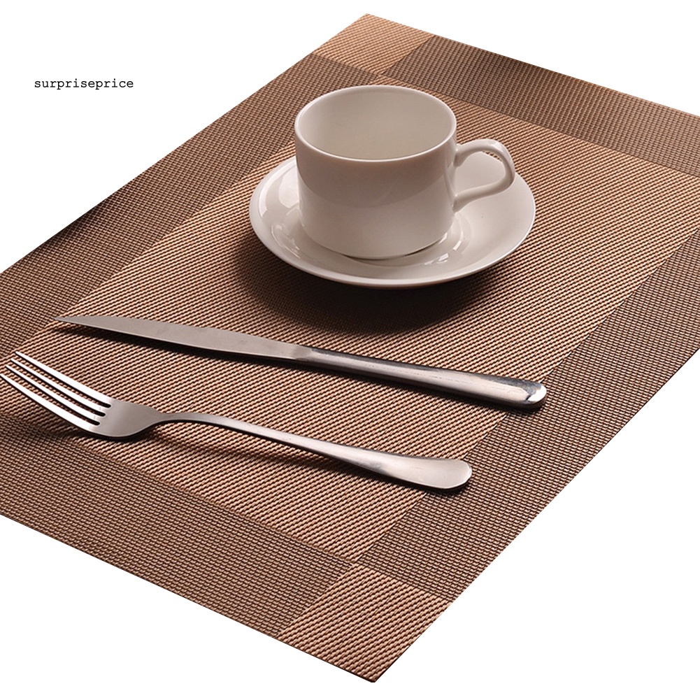 Tấm Lót Bàn Ăn Hình Chữ Nhật Cách Nhiệt Chống Trượt 45x30cm