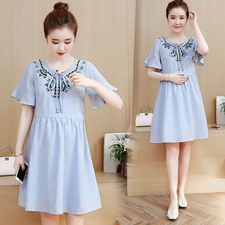 Đầm bầu dáng baby doll cao cấp