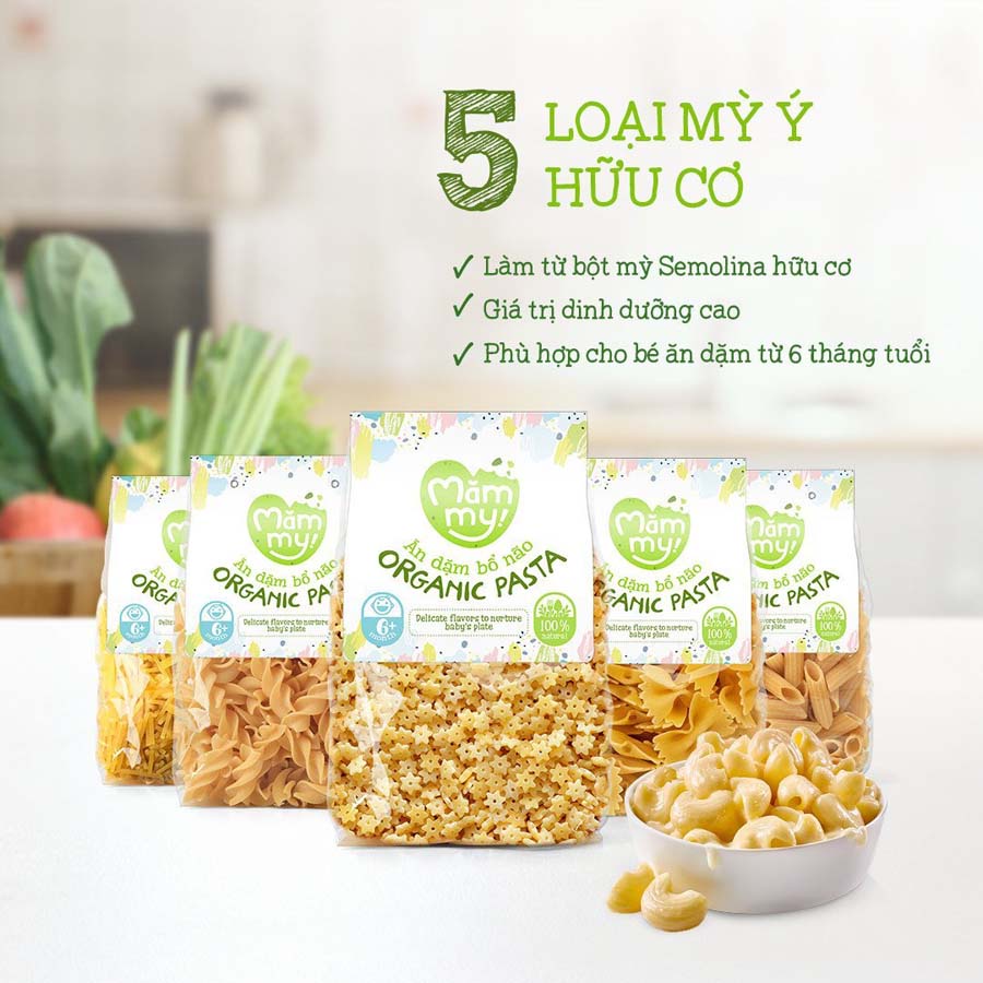 Mì ý tập nhai mini spaghetty Mămmy 100g