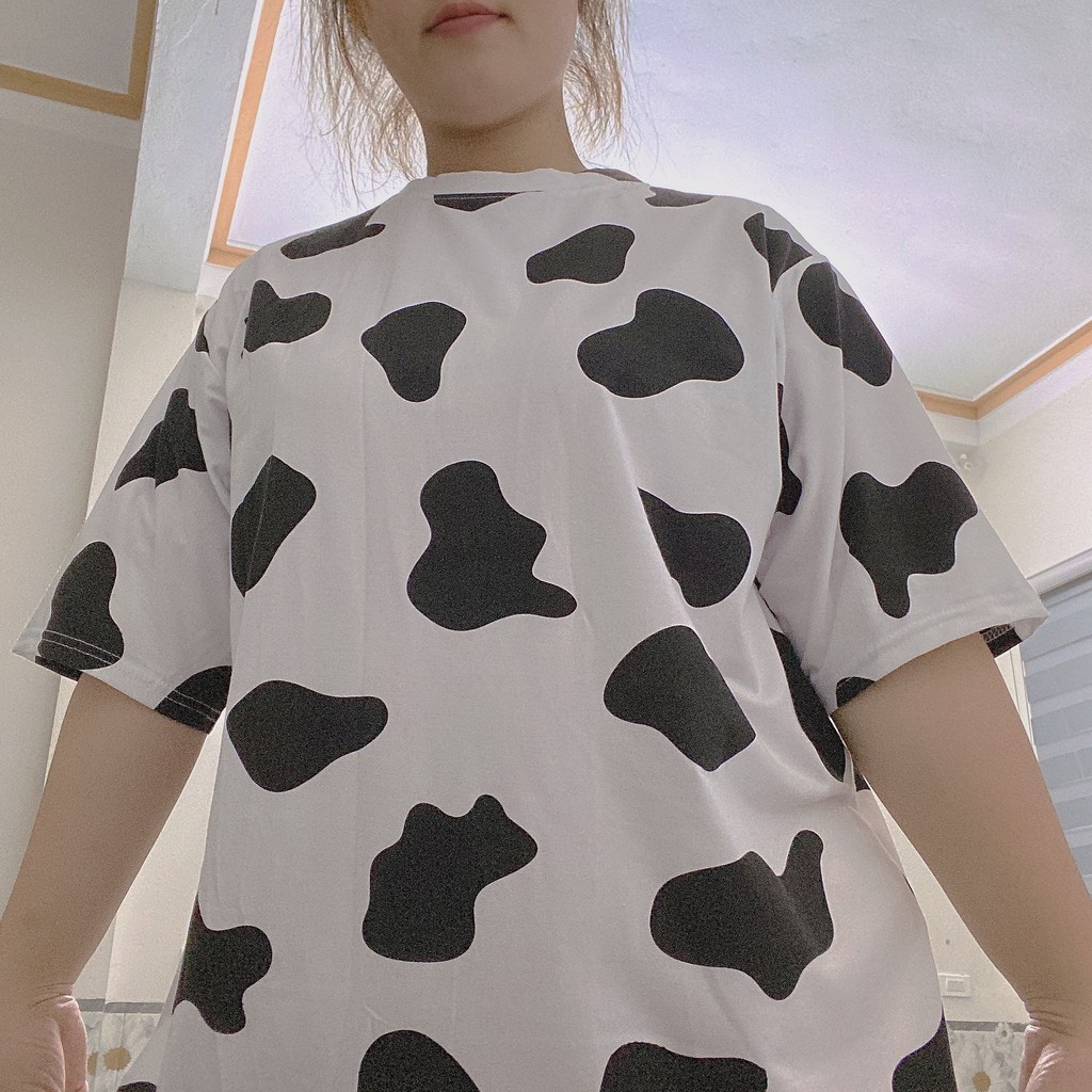 Áo thun tay lỡ phông Unisex nam nữ oversize form rộng ulzzang BÒ SỮA ANHStore A46