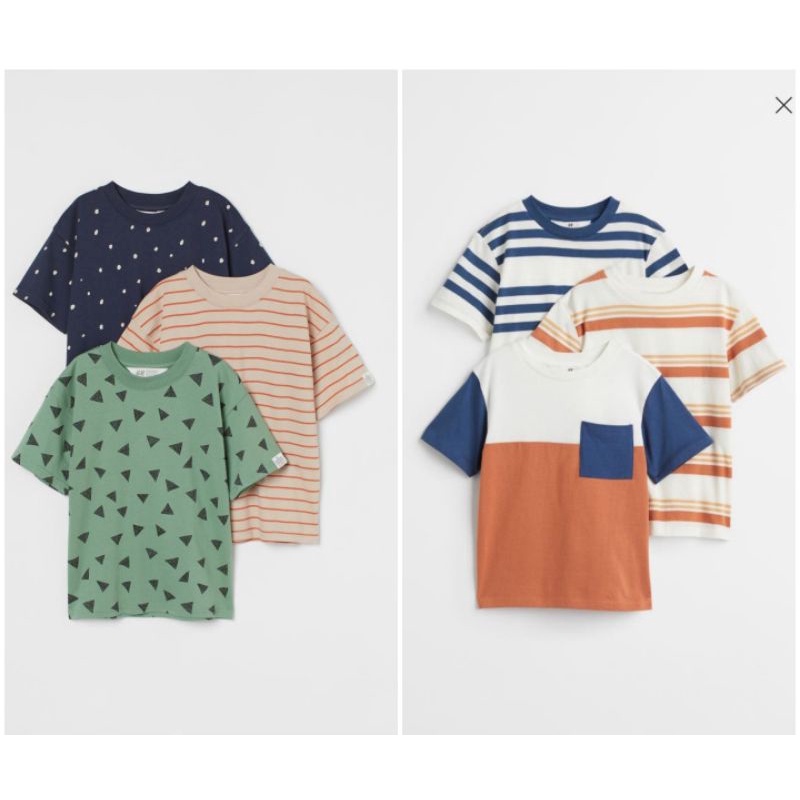 SET 3 ÁO THUN BÉ TRAI HM AUTH 1,5-6 TUỔI