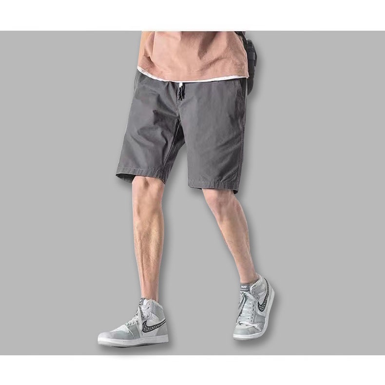 Quần short nam tây âu Bigsize Quần đùi dáng suông ngố cạp chun lưng thun trơn mùa hè Phong cách Hàn Quốc Thời Trang cao cấp đẹp