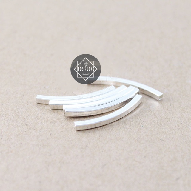 ✅ BÁN SỈ ✅ Charm ống bạc, ống vuông bạc hàng đẹp - Bạc xịn loại 1, PH099