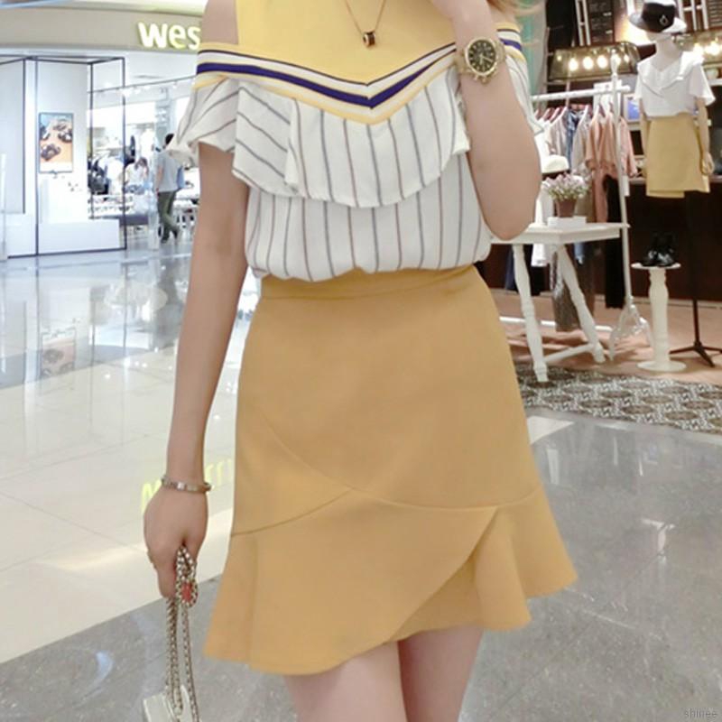 Chân váy xếp ly thiết kế kiểu đuôi cá quyến rũ thời trang | BigBuy360 - bigbuy360.vn