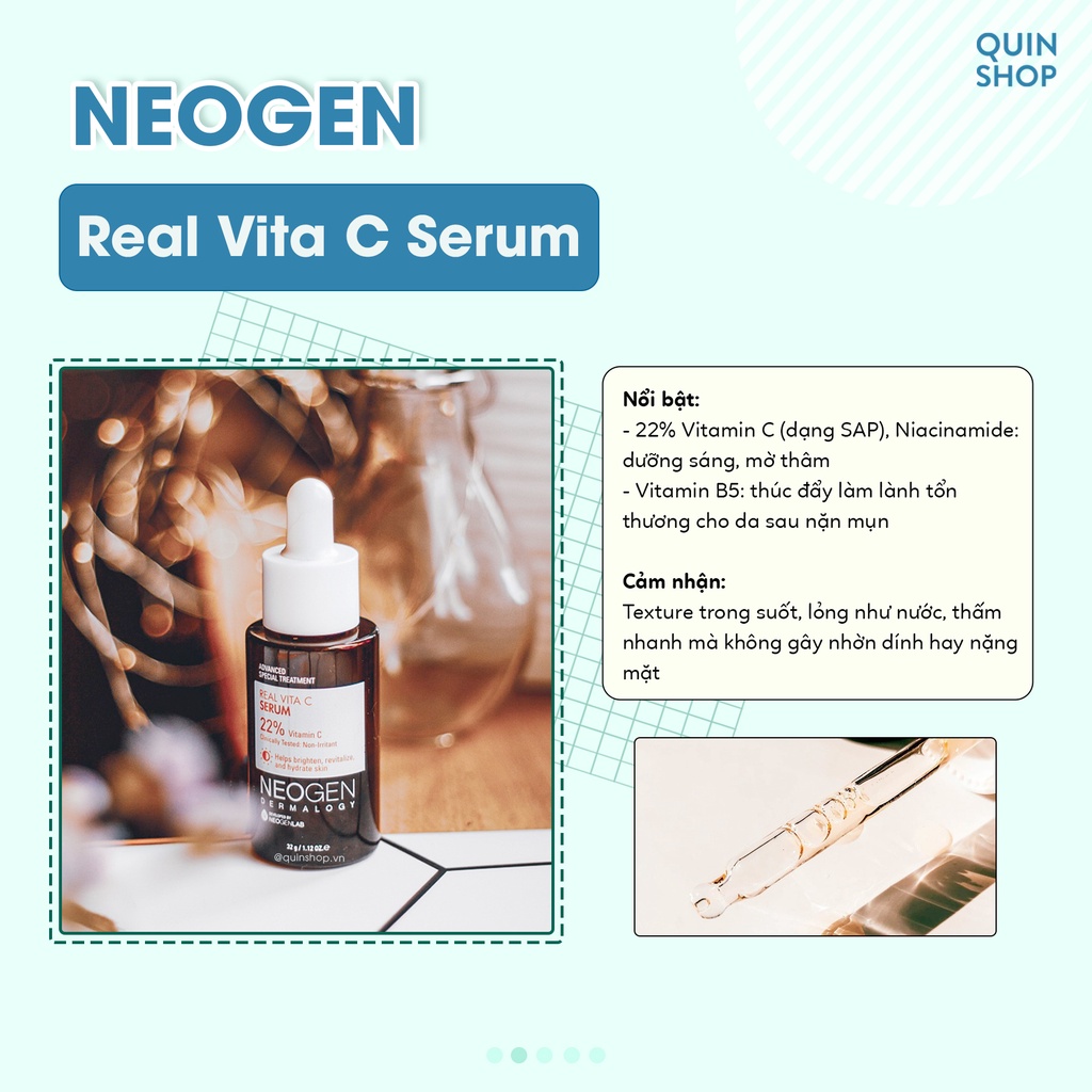 Tinh Chất Làm Sáng Da Neogen Real Vita C Serum