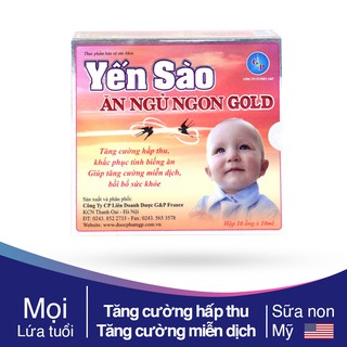 Khắc phục biếng ăn yến sào ăn ngủ ngon gold g&p