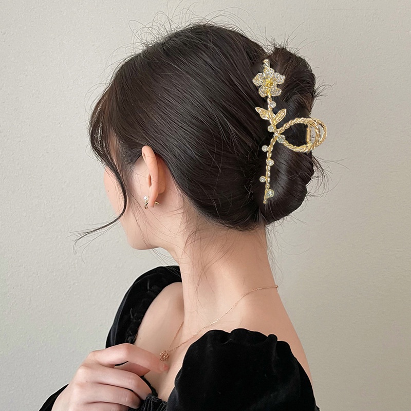 Trâm cài tóc HAIMEIKANG đính đá và ngọc trai bằng hợp kim thời trang