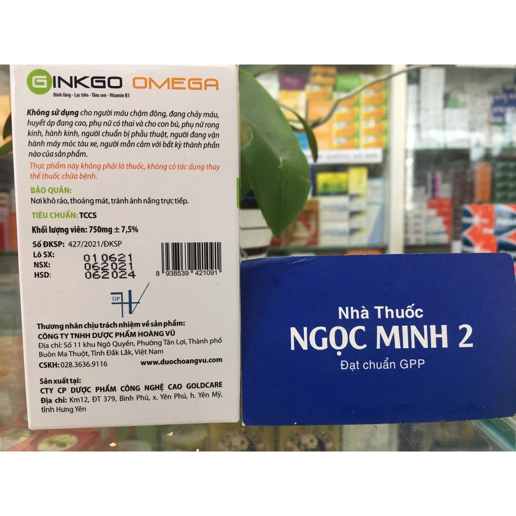 ✅ [Chính Hãng] Ginko omega hỗ trợ hoạt huyết, tăng cường tuần hoàn và lưu thông máu