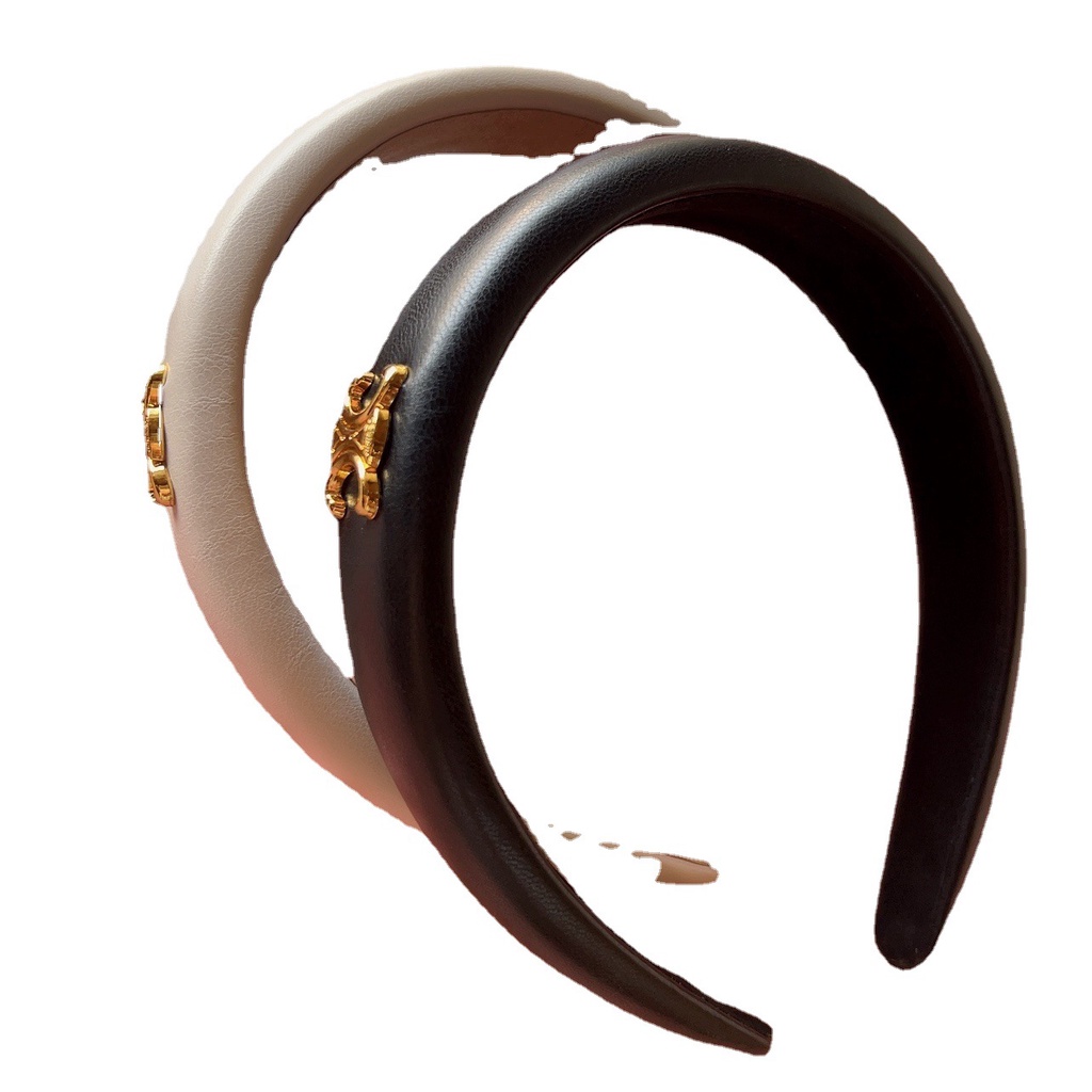 Băng Đô Cài Tóc Bằng Da Thiết Kế Đơn Giản Sang Trọng