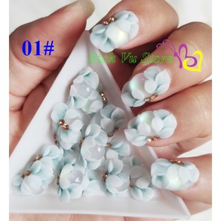 Hoa bột nỗi 4D đính móng 2 cái/ 18k