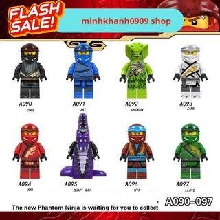 Đồ Chơi Minifigures Nija Go Các Nhân Vật Kai Lloyd Zane Jay Cold Mẫu Ra Mới Nhất Lele A090 A097