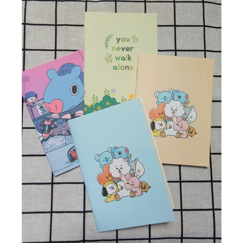 Sổ tay bỏ túi tiện lợi phong cách BTS, vở ghi chép phong cách giấy Note