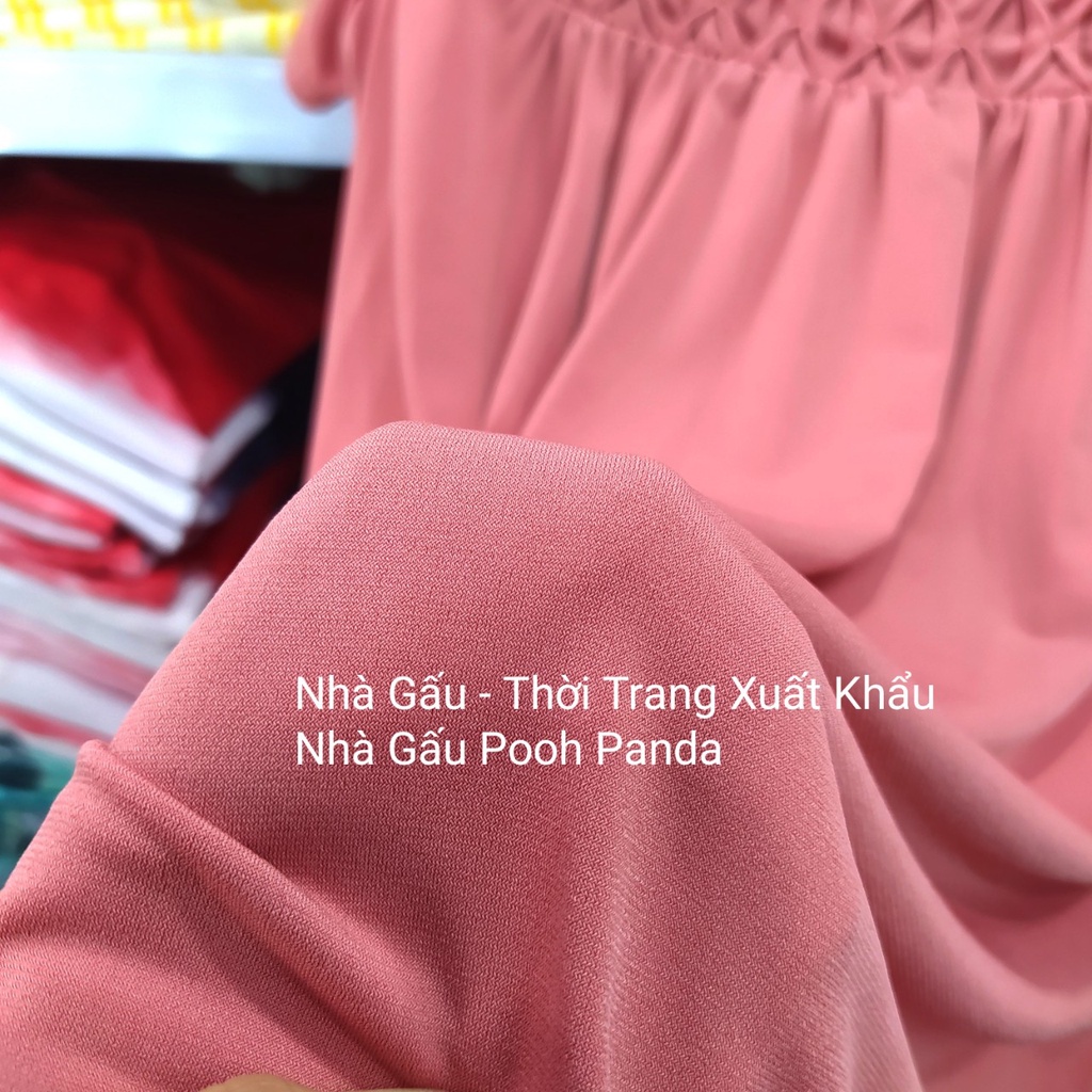Nữ áo thun tay ngắn màu hồng mauri