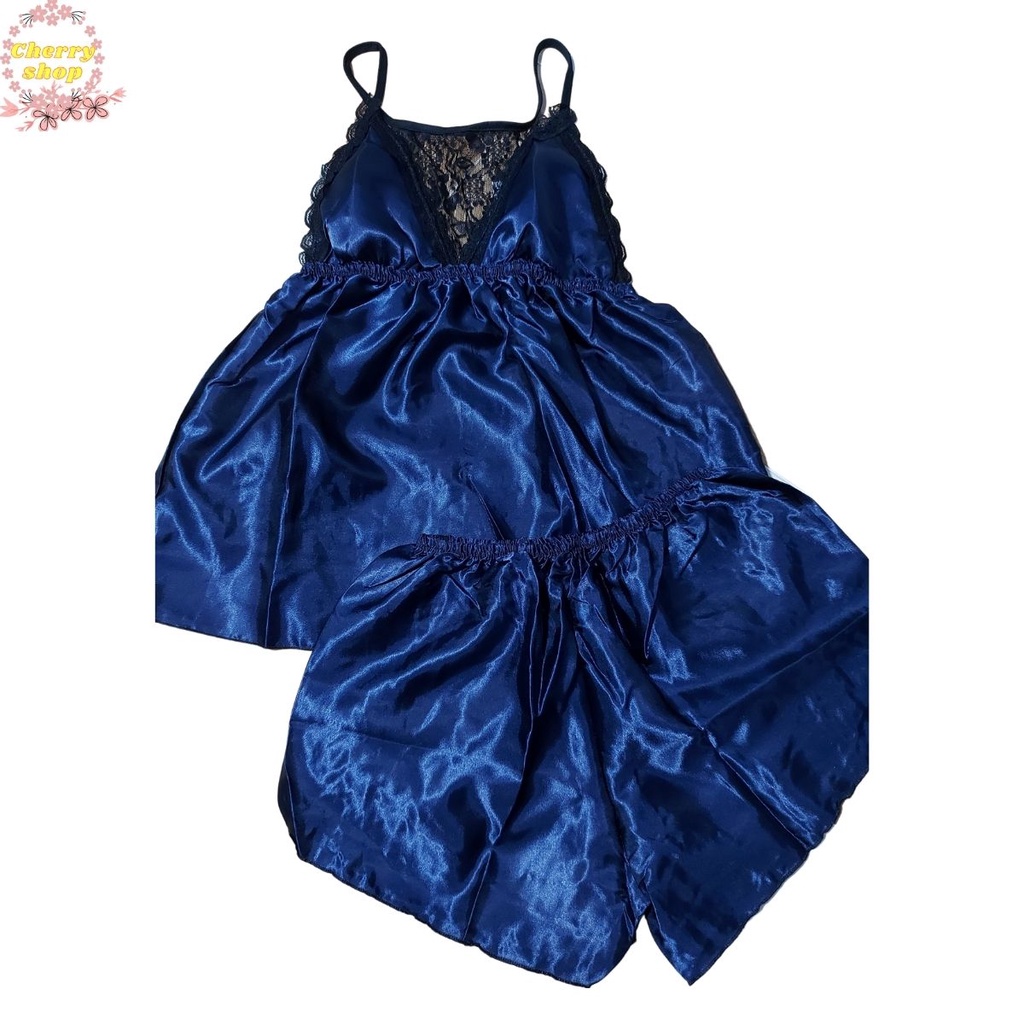 Đồ ngủ nữ vải phi bóng sexy có mút ngực phối ren siêu mát (Hình + Video thật) | BigBuy360 - bigbuy360.vn