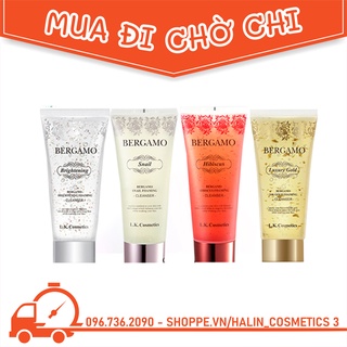 Sữa rửa mặt 💖freeship💖 sữa rửa mặt bergamo dưỡng sáng da 150ml brightening foaming cleanser đủ vị halin5645