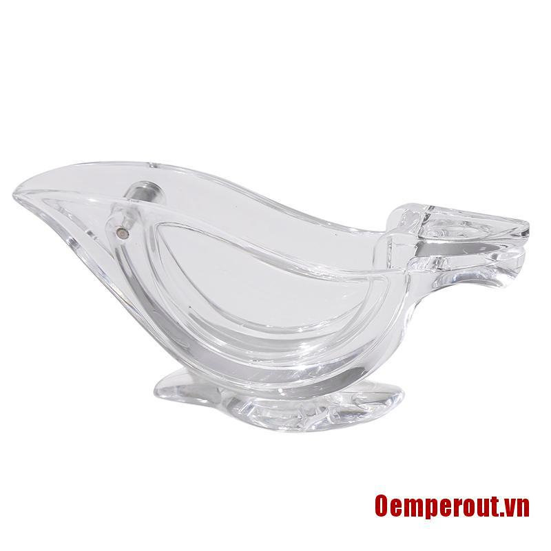 Oemperout❤Acrylic Lemon Clip Transparent Fruit Juicer Home Kitchen Bar Gadget Boat Shape