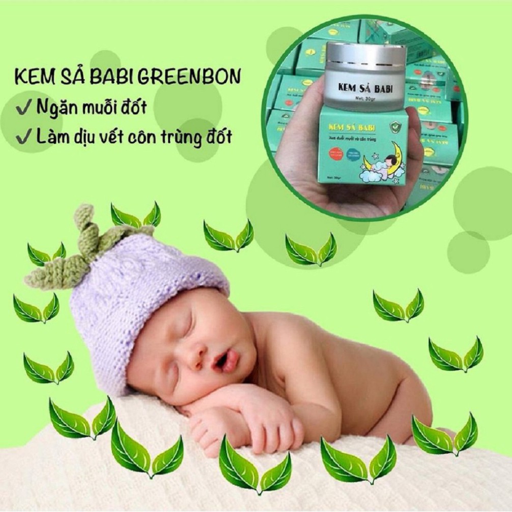 [ GIÁ HỦY DIỆT] Kem sả Babi cho bé GREENBON