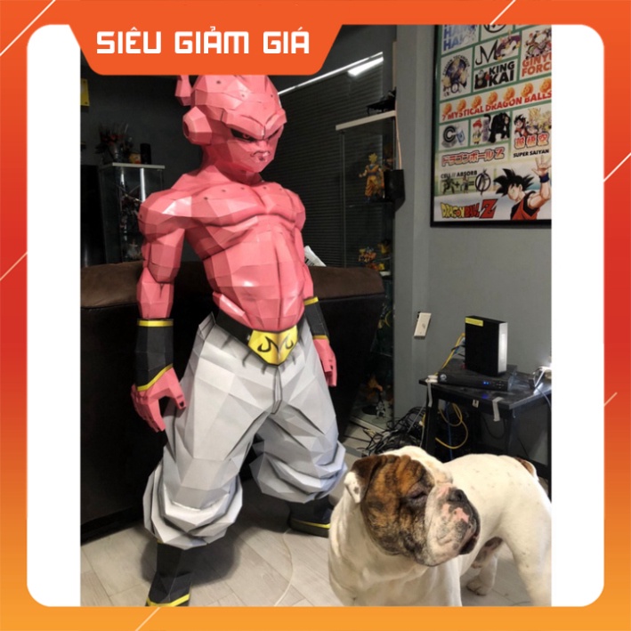 Bộ kit mô hình giấy 3d Kid buu ma bư gầy cỡ lớn Dragonball figures mô hình bảy viê