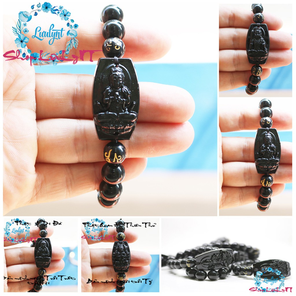 MIỄN PHI VẬN CHUYỂN - Vòng tay đeo tay mặt phật Đại Nhật Như Lai - Phật bản mệnh người tuổi Mùi, Thân - mặt phật