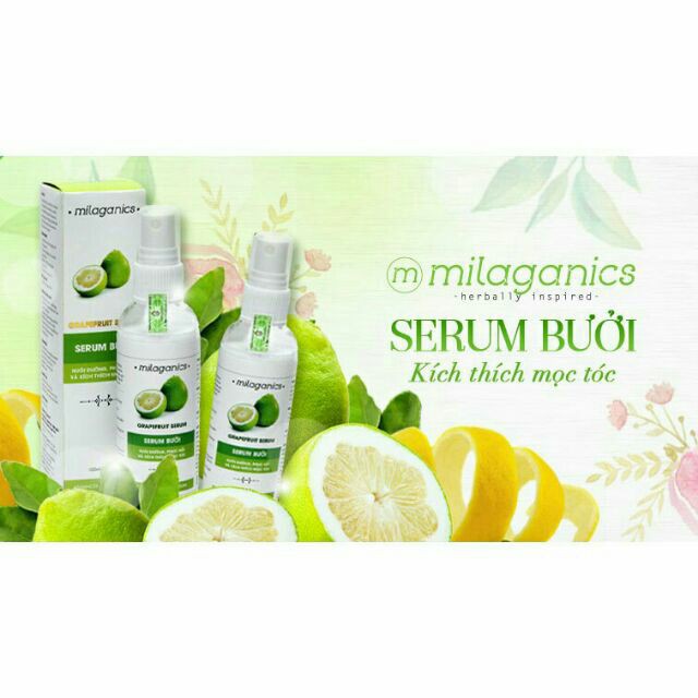 COMBO 2 Serum bưởi kích thích mọc tóc, giảm rụng tóc Milaganics 100ml - 0804234 | BigBuy360 - bigbuy360.vn