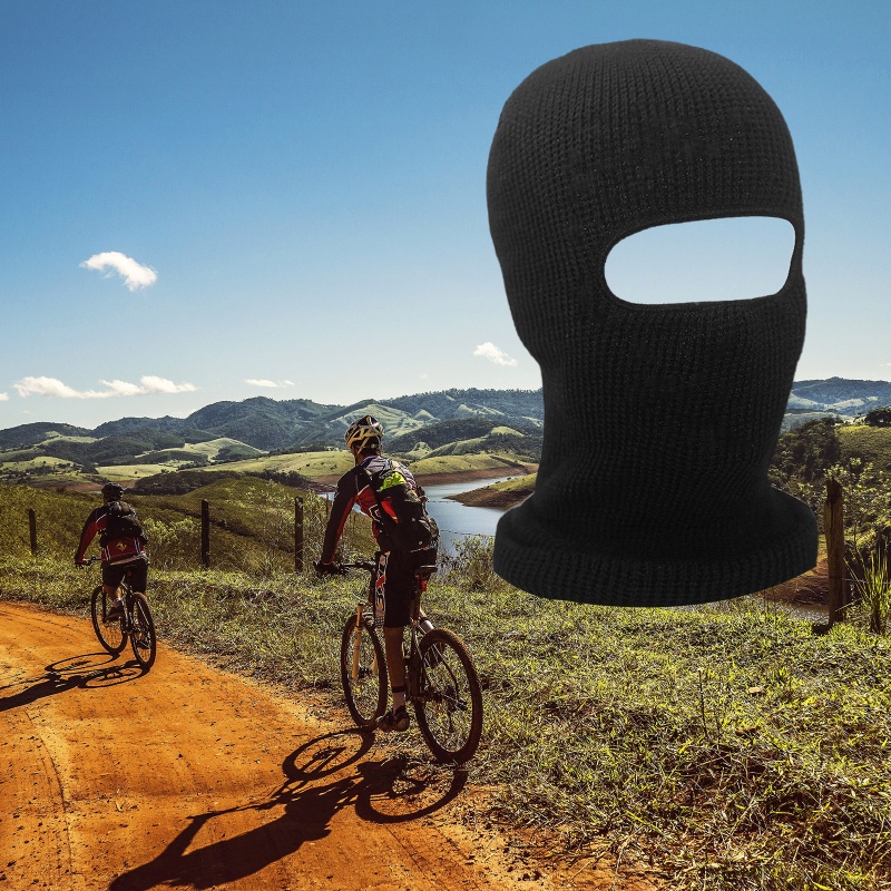 Mũ len trùm đầu che mặt và cổ giữ ấm chống gió mùa đông cho nam và nữ