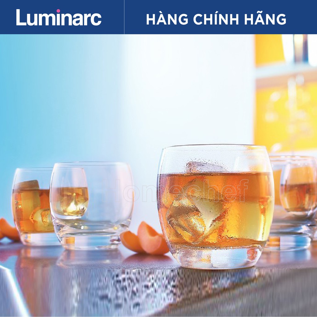 Bộ cốc (ly) thủy tinh thấp Luminarc Salto 6 chiếc dung tích 32cl - G2562