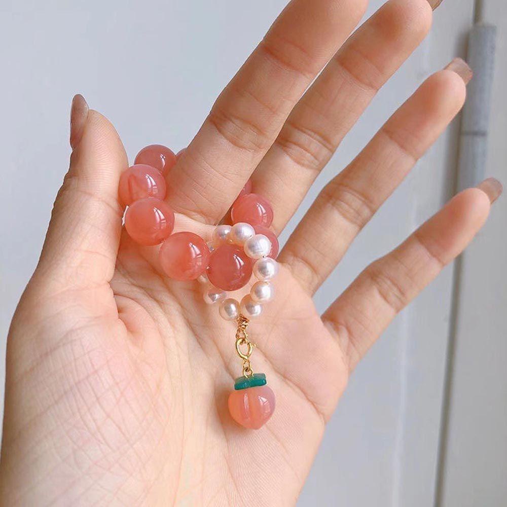 QQMALL Nhẫn Xỏ Hạt Thời Trang Cá Tính Cho Nữ